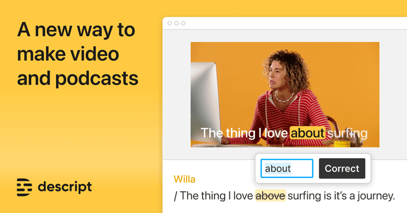 image depicting Descript